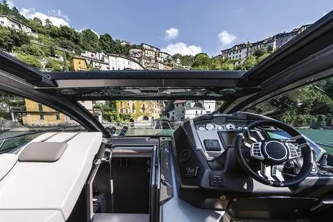 Cranchi M44 HT, aft deck — Barcelona Yacht Rental, Barcelona. Sitges swims and sunset light, easy 14m comfort