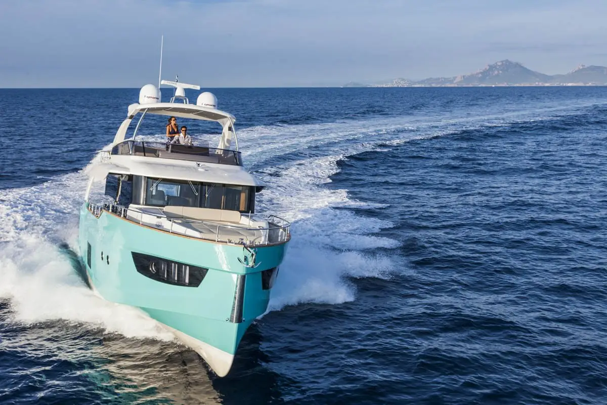 Navetta 58, main deck — Barcelona Yacht Rental, Barcelona. A steady long-range hull built for Sitges afternoons