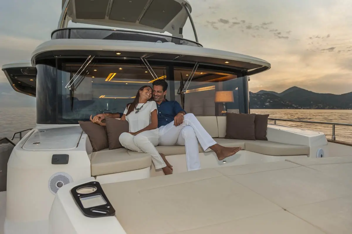 Navetta 58, master cabin — Barcelona Yacht Rental, Barcelona. A steady long-range hull built for Sitges afternoons