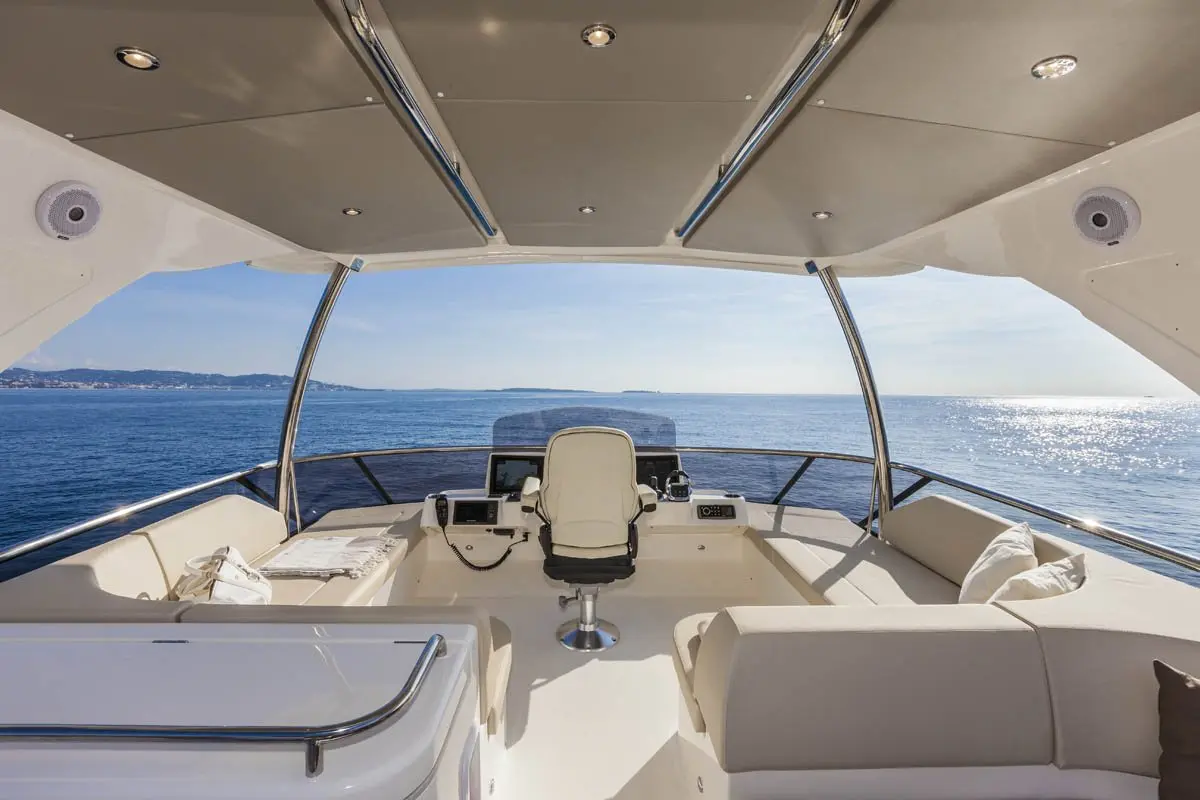 Navetta 58, exterior — Barcelona Yacht Rental, Barcelona. A steady long-range hull built for Sitges afternoons