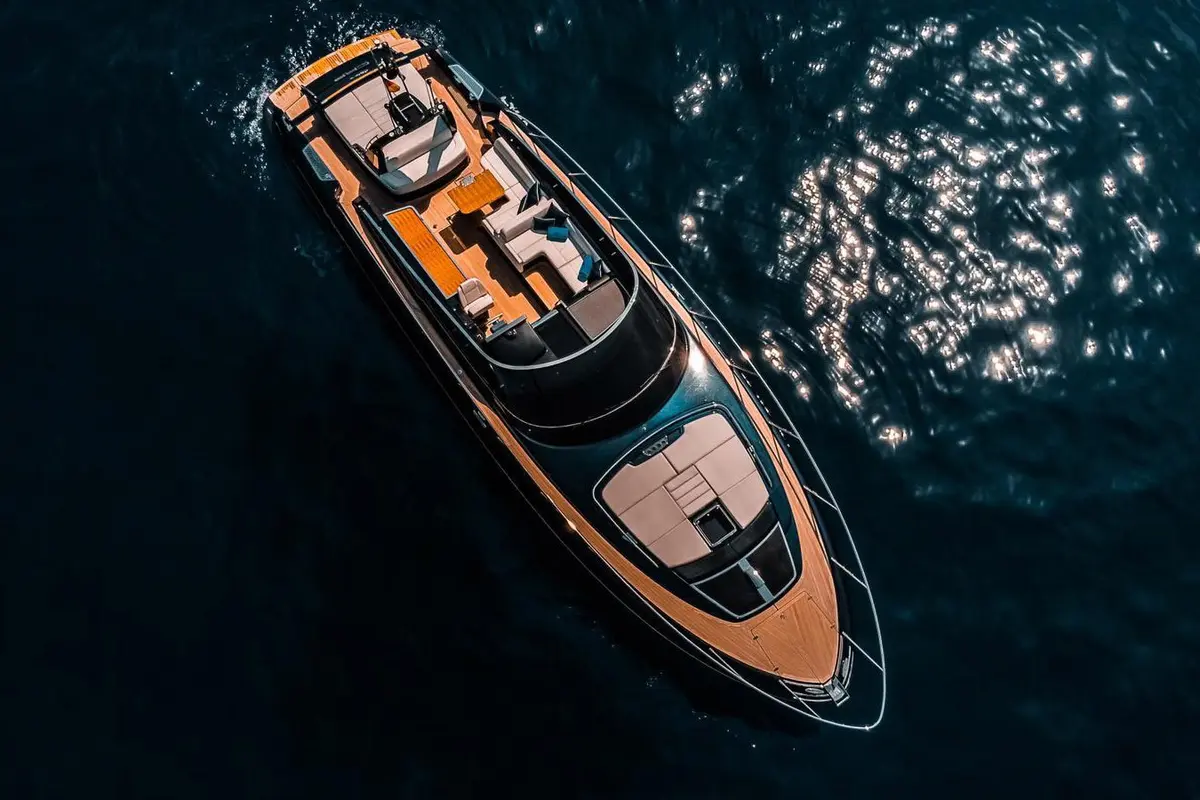 Riva 56 Rivale, master cabin — Barcelona Yacht Rental, Barcelona. Sleek open-deck runs to Sitges before lunch