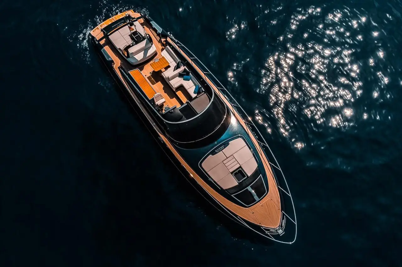 Riva 56 Rivale, master cabin — Barcelona Yacht Rental, Barcelona. Sleek open-deck runs to Sitges before lunch