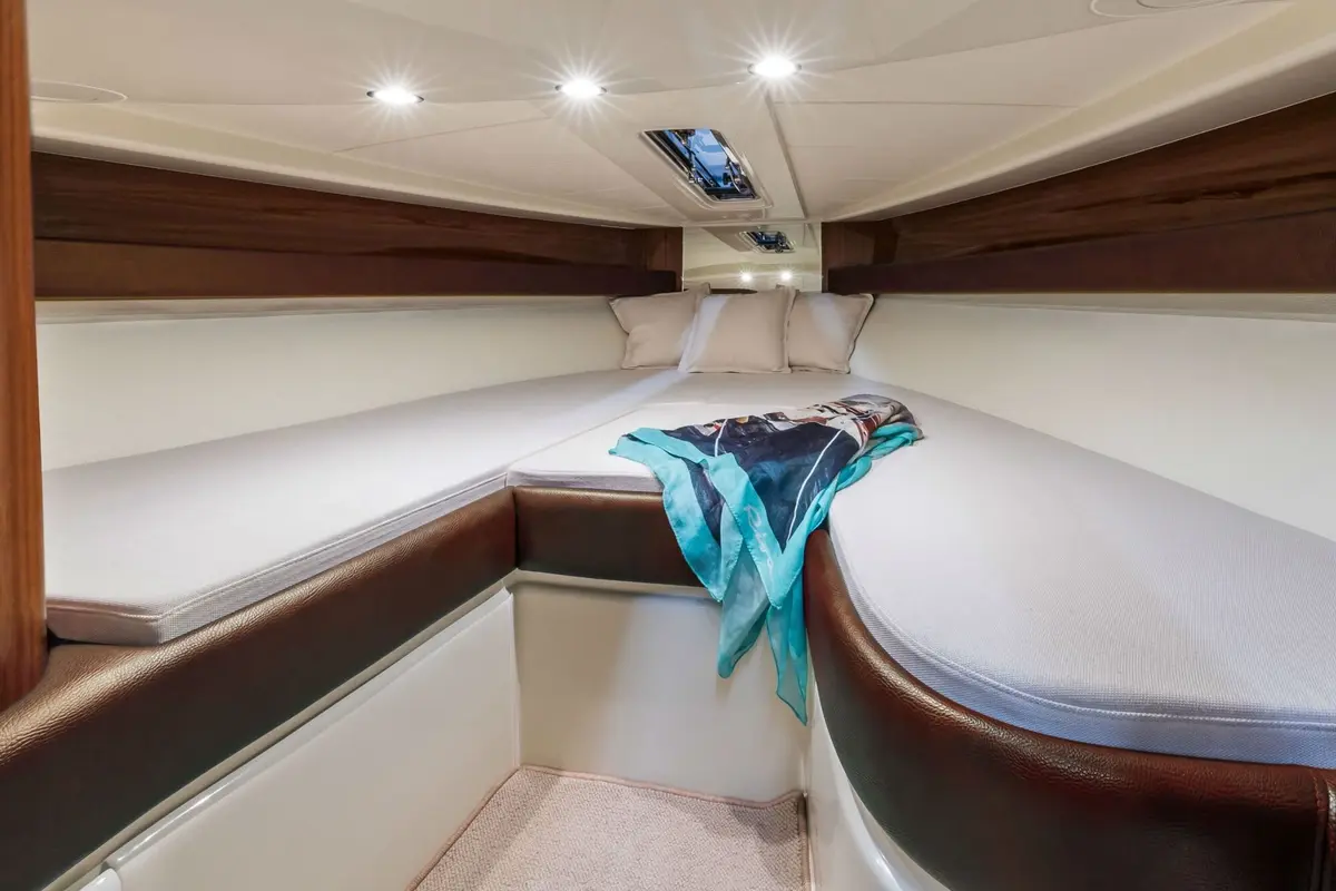 Riva Aquariva, main deck — Barcelona Yacht Rental, Barcelona. Sleek day runs to Sitges, wind in hand