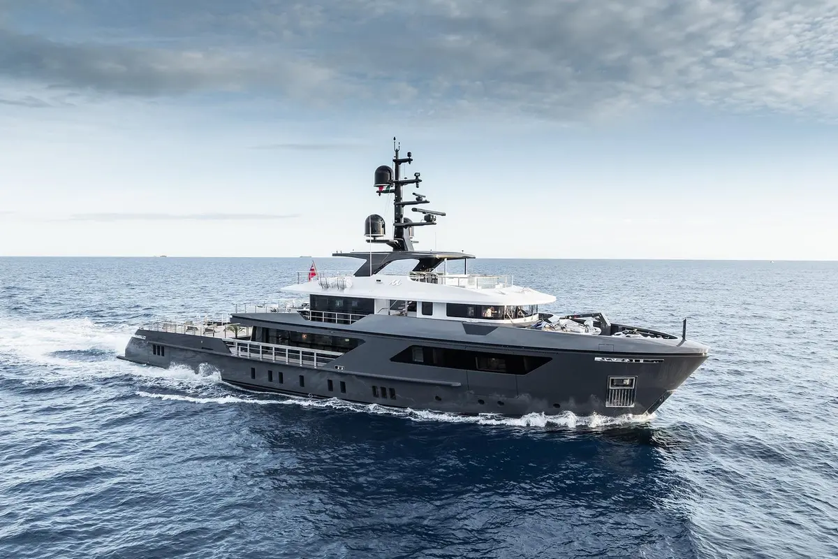 M — Barcelona Yacht Rental, Barcelona. Broad decks and steady range for a Balearics crossing