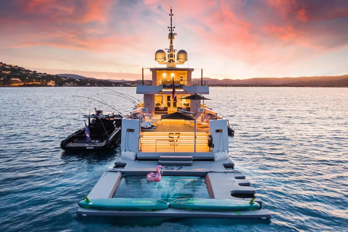 Tansu 40m, main deck — Barcelona Yacht Rental, Barcelona. Sitges by day, wide decks for slow evenings